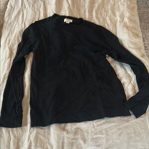 Classic Black Wool Blend Sweater